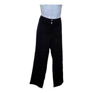 Chico's Embossed dress Pants Black Jacquard size 1.5